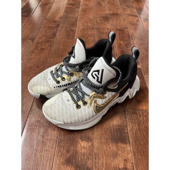 Nike Giannis Immortality Championship Size 5 White Black Gold CZ4099-100 - Picture 14 of 15